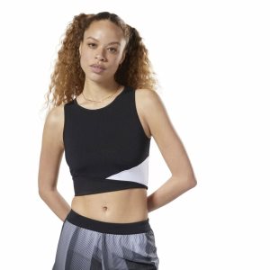 Reebok One Series Crop Muskelshirt Damen - Schwarz - DE 192-TZK